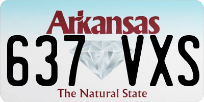 AR license plate 637VXS