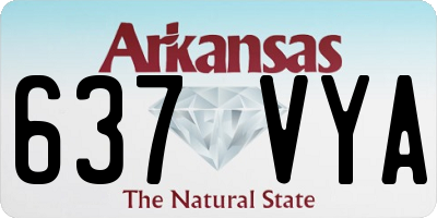 AR license plate 637VYA