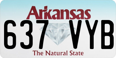 AR license plate 637VYB