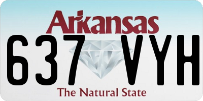 AR license plate 637VYH