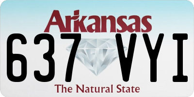 AR license plate 637VYI