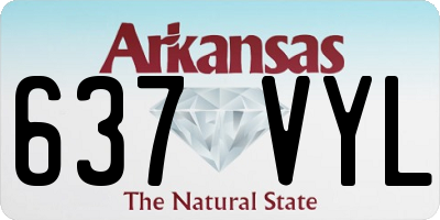 AR license plate 637VYL