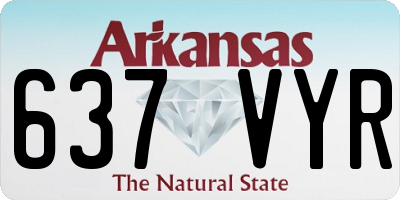AR license plate 637VYR