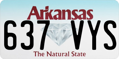 AR license plate 637VYS