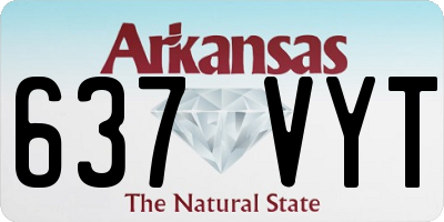 AR license plate 637VYT