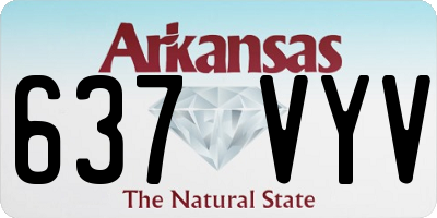 AR license plate 637VYV