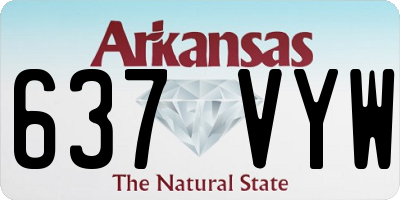 AR license plate 637VYW