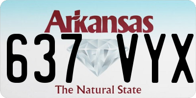 AR license plate 637VYX