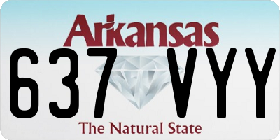 AR license plate 637VYY
