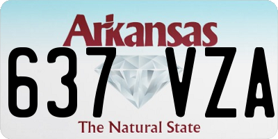 AR license plate 637VZA