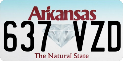 AR license plate 637VZD