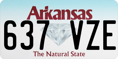 AR license plate 637VZE