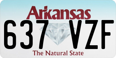 AR license plate 637VZF