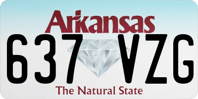 AR license plate 637VZG