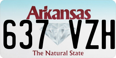 AR license plate 637VZH