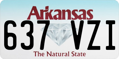 AR license plate 637VZI
