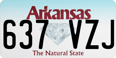 AR license plate 637VZJ