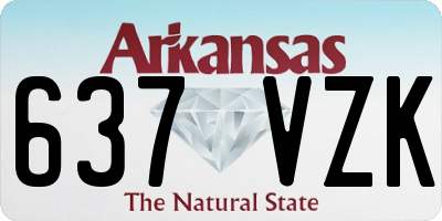 AR license plate 637VZK