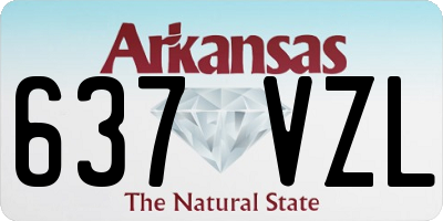 AR license plate 637VZL