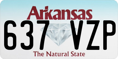 AR license plate 637VZP