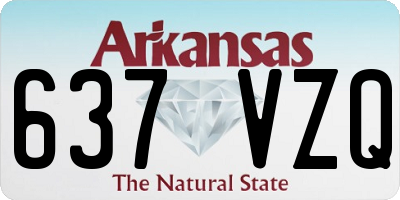 AR license plate 637VZQ