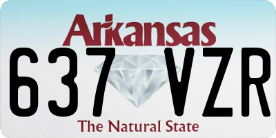 AR license plate 637VZR