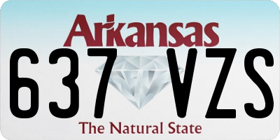 AR license plate 637VZS
