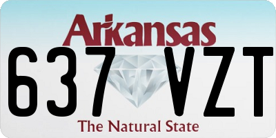 AR license plate 637VZT