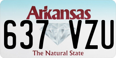 AR license plate 637VZU