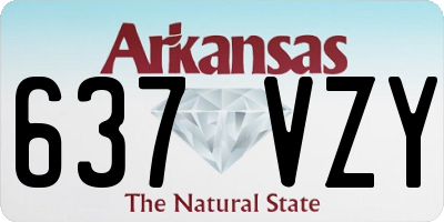 AR license plate 637VZY