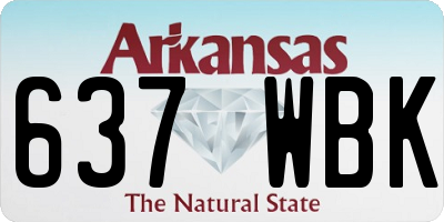 AR license plate 637WBK