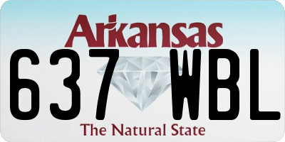 AR license plate 637WBL