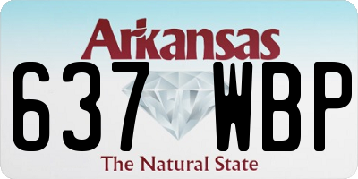 AR license plate 637WBP