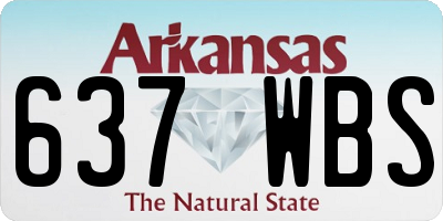 AR license plate 637WBS