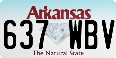 AR license plate 637WBV