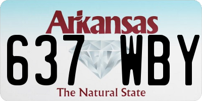 AR license plate 637WBY