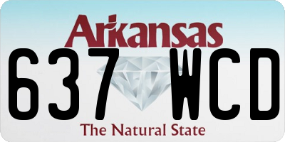 AR license plate 637WCD