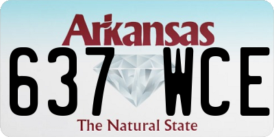 AR license plate 637WCE