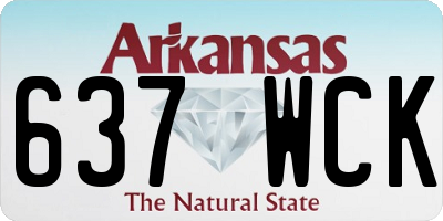 AR license plate 637WCK