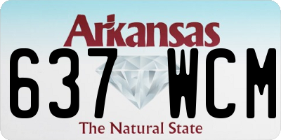 AR license plate 637WCM