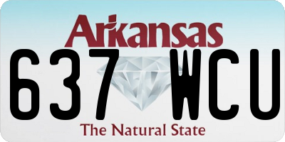 AR license plate 637WCU