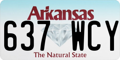 AR license plate 637WCY