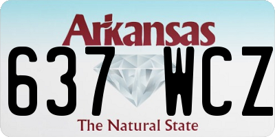 AR license plate 637WCZ