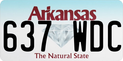 AR license plate 637WDC