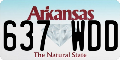 AR license plate 637WDD