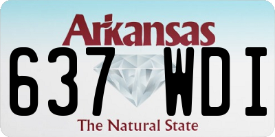 AR license plate 637WDI