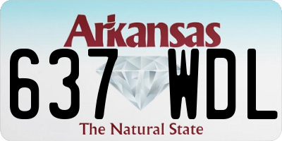 AR license plate 637WDL