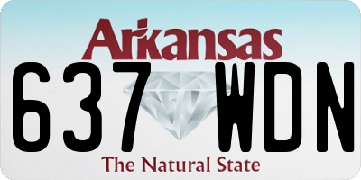 AR license plate 637WDN