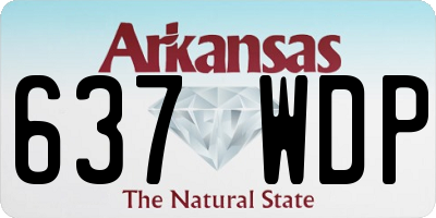 AR license plate 637WDP