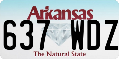 AR license plate 637WDZ